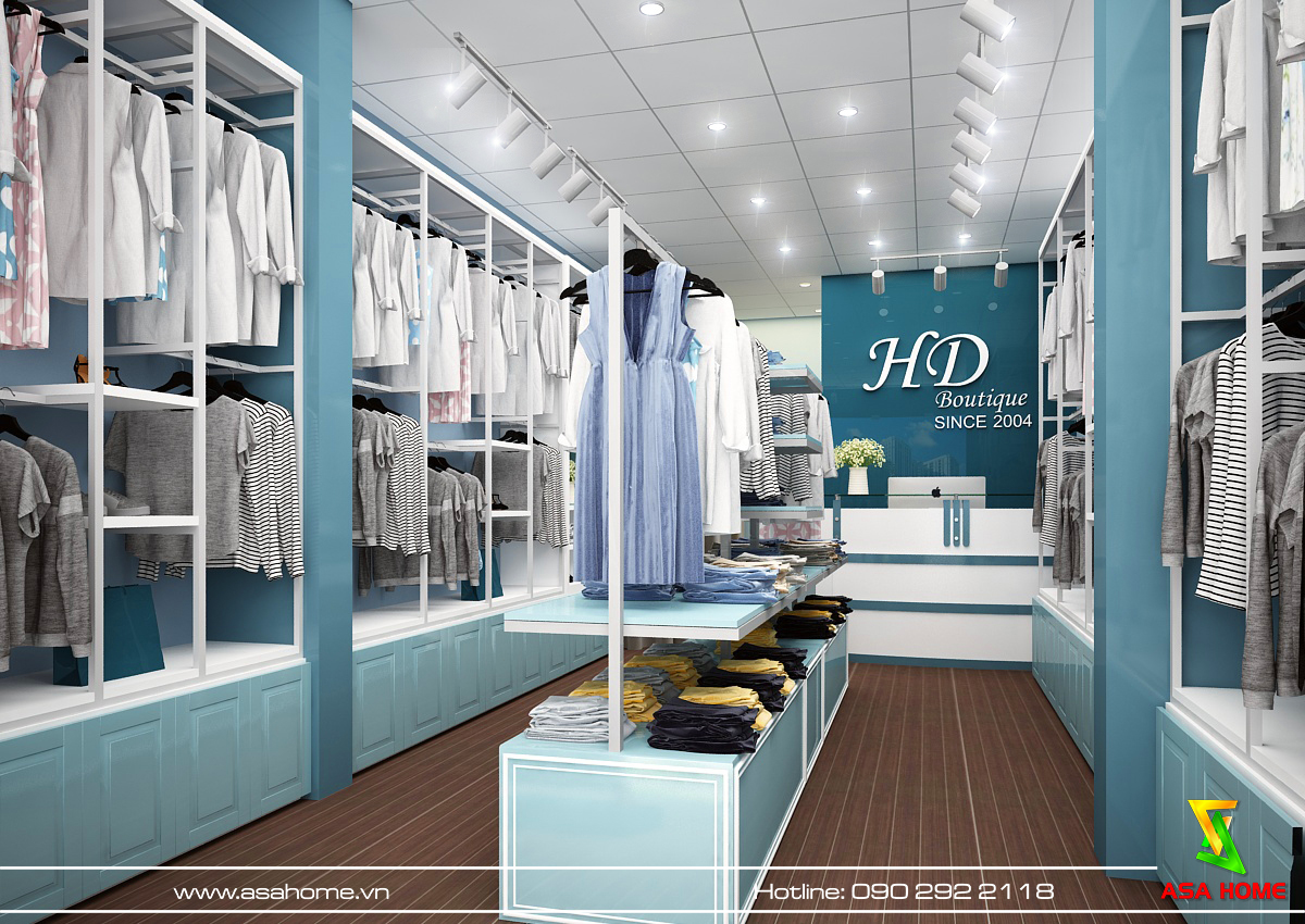 Thiết Kế Shop Thời Trang HD Boutique