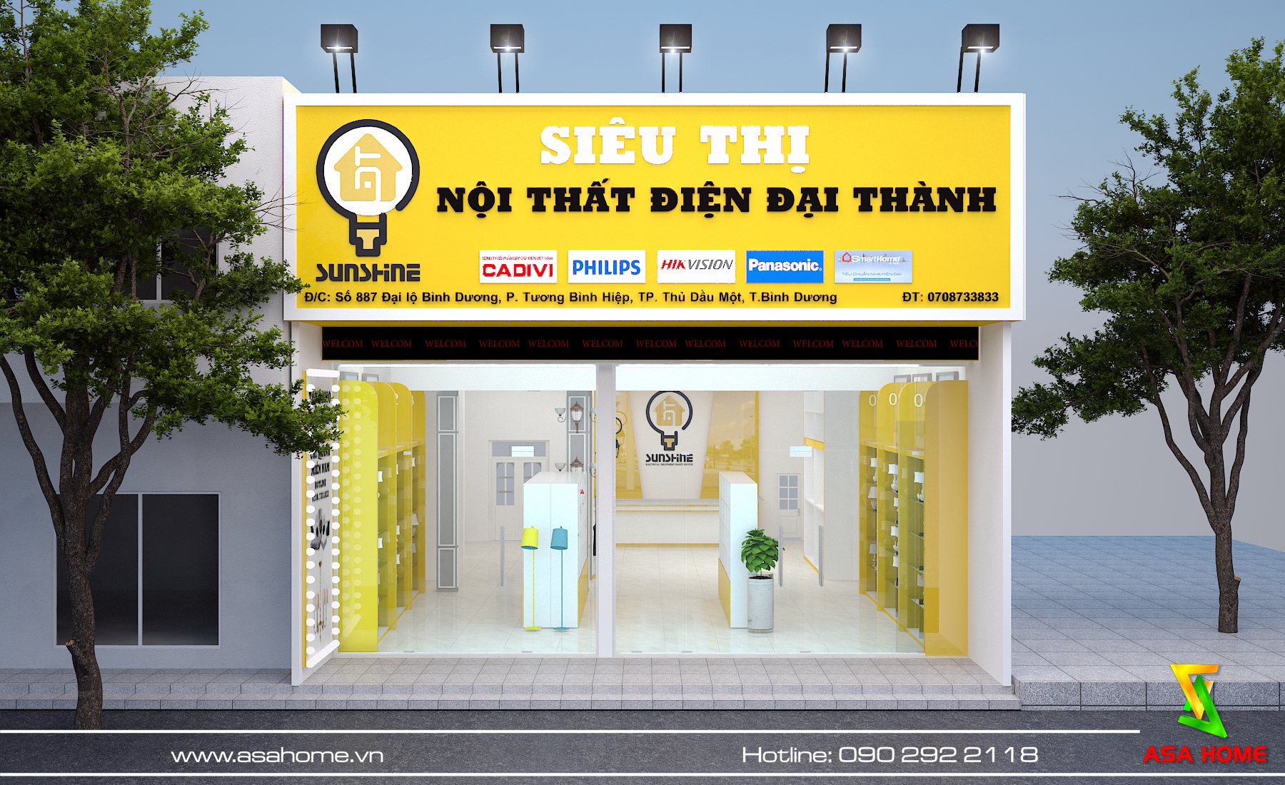 Thiết Kế Showroom Điện Đại Thành